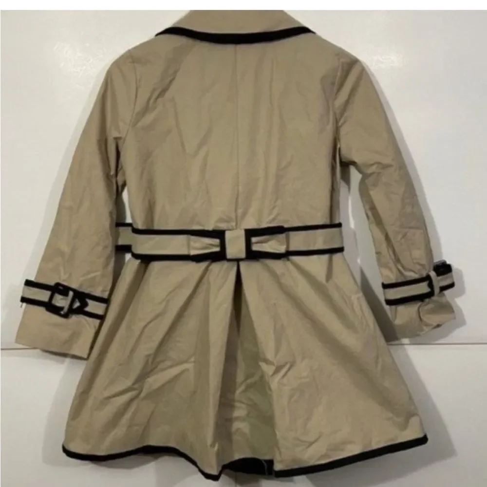 Kate Spade Top Liner Double Breasted Trench Coat girls size small (5-7)